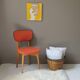 Corbeille vintage bambou & laiton