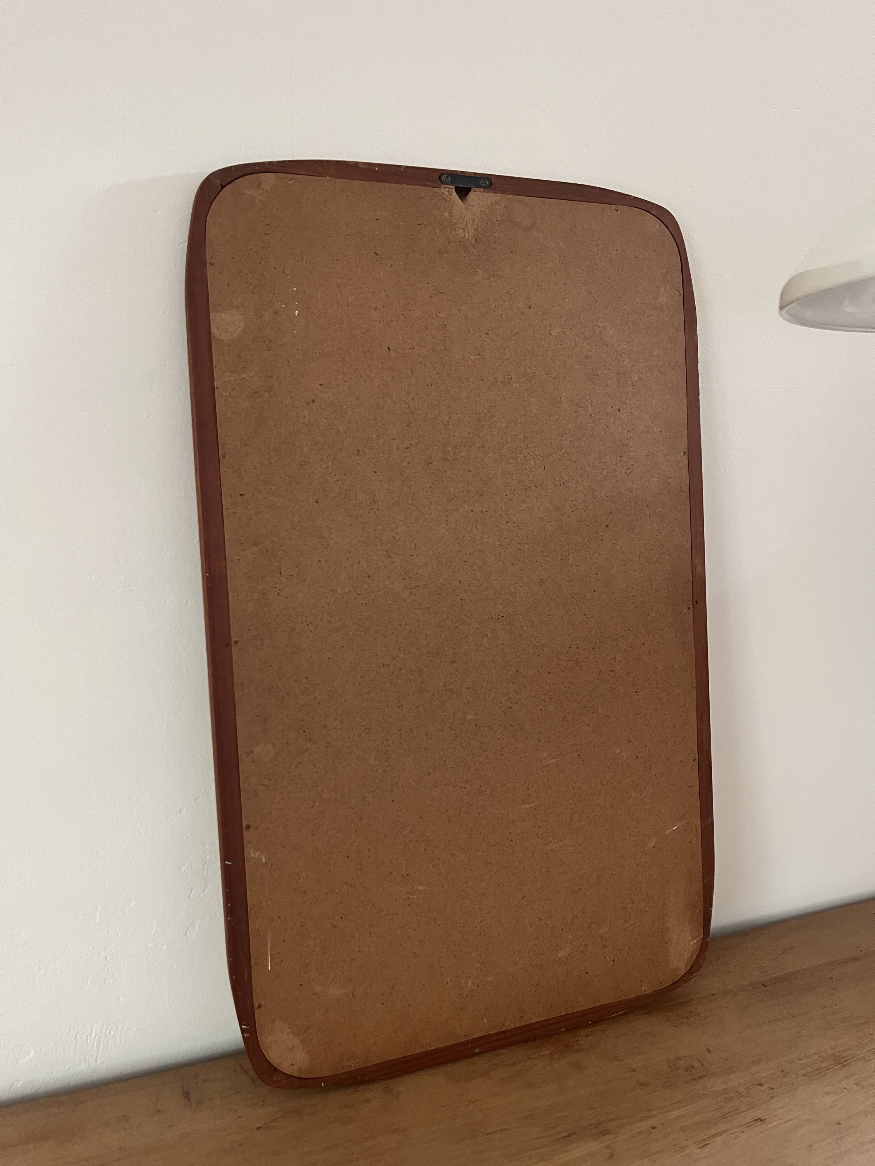 Miroir vintage danois en teck