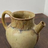 Antique stoneware pitcher signed Denbac