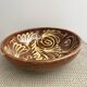 Glazed terracotta salad bowl