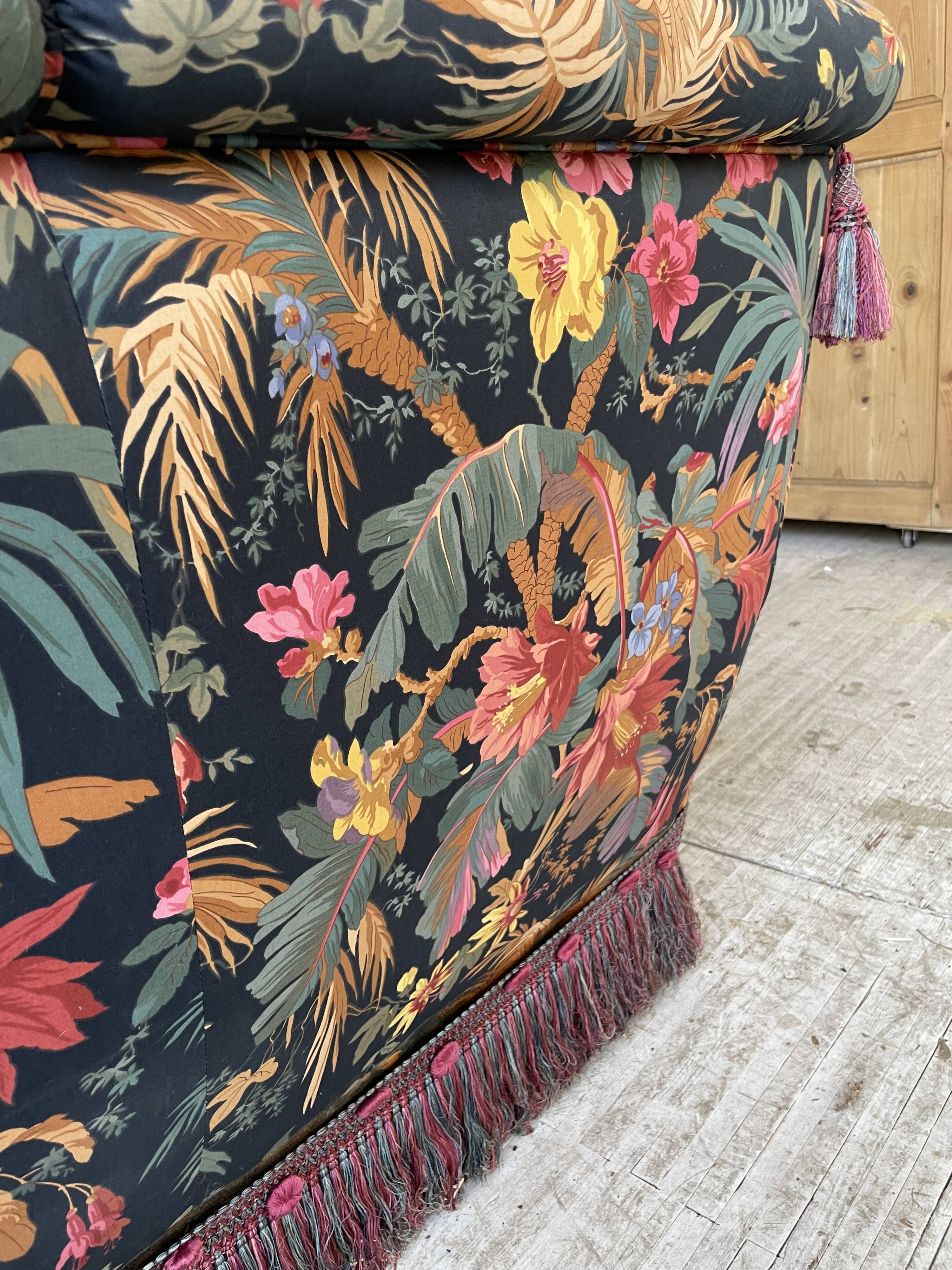 Jean Roche floral sofa