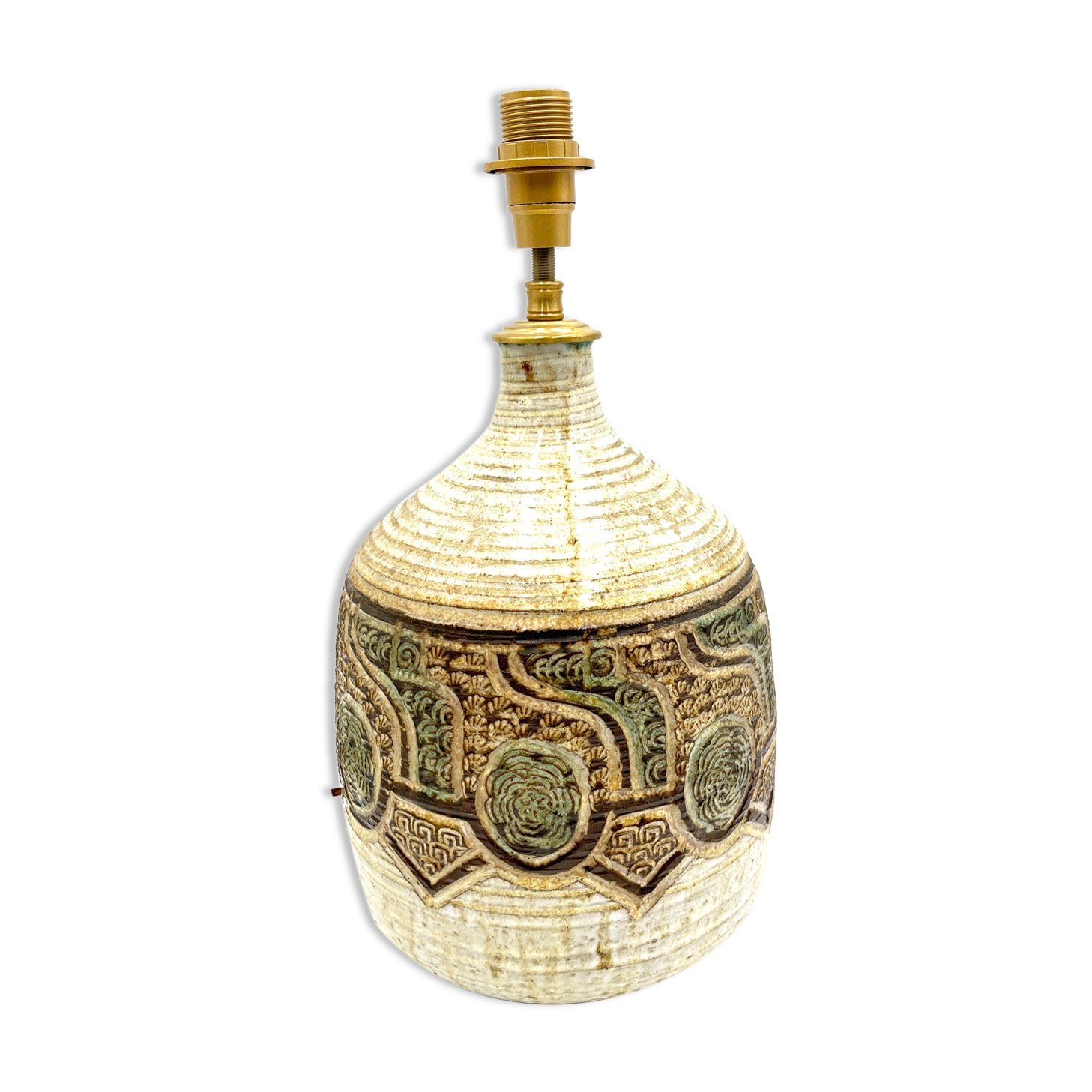 Marcel Giraud lamp foot in Vallauris vintage ceramic