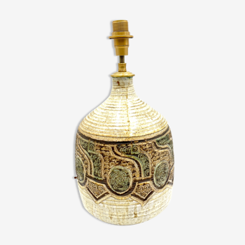 Pied de lampe Marcel Giraud à Vallauris ceramic vintage