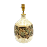 Marcel Giraud lamp foot in Vallauris vintage ceramic