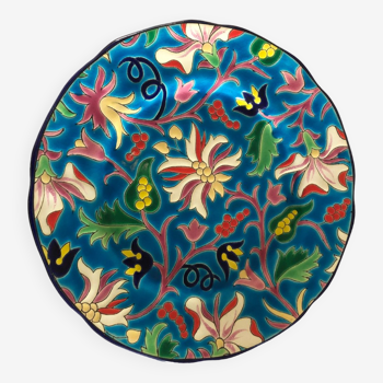 Longwy Enamels Plate