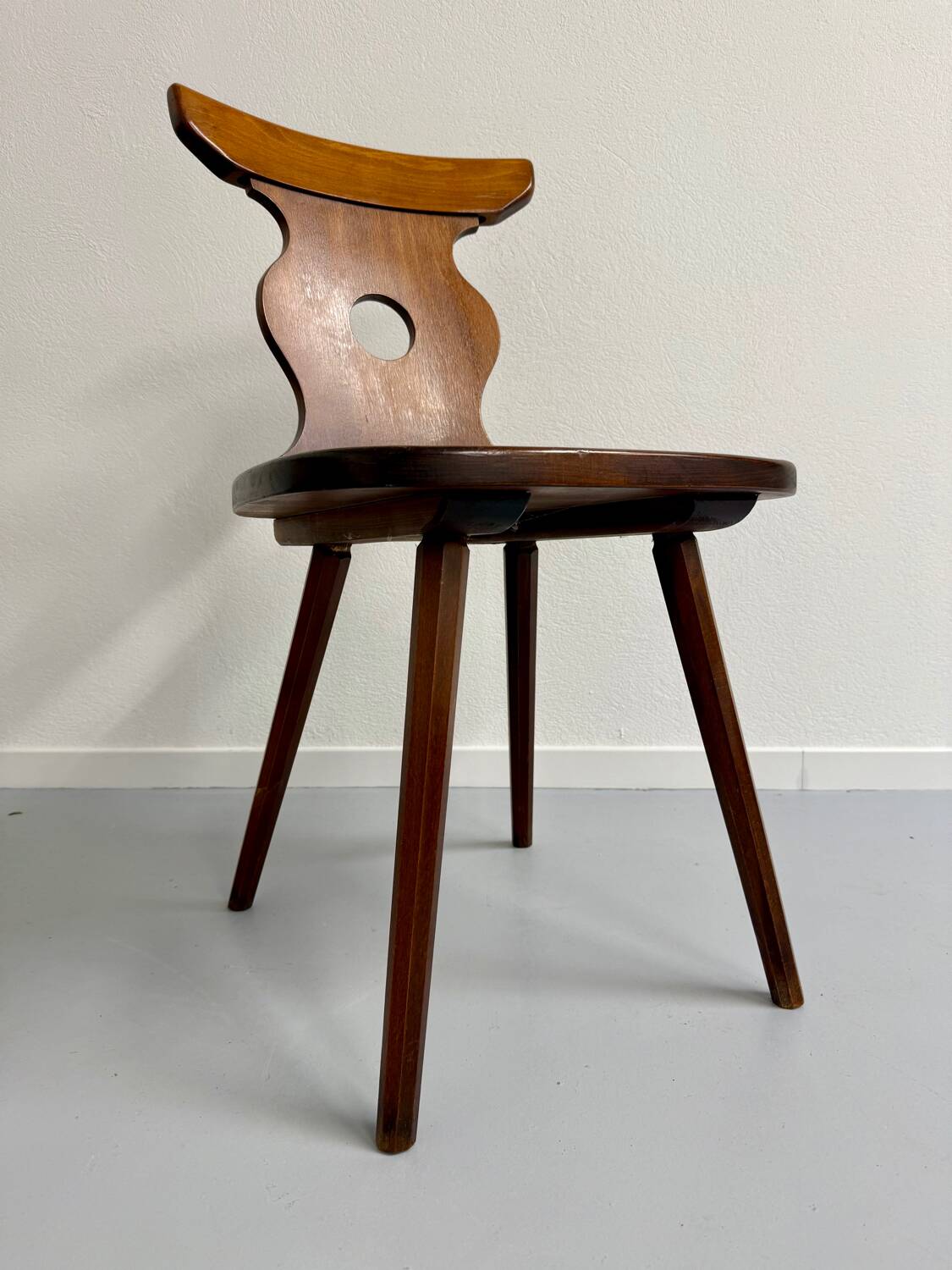 6 vintage 60s bistro-look dining chairs