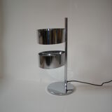 Stainless steel lamp of the 60s - 70s