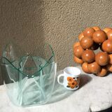 Italian handkerchief vase PMMA thermoformed edition iguzzini design Pietro Chiesa vintage 70