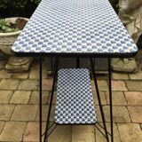 Vintage serving trolley with Eiffel legs