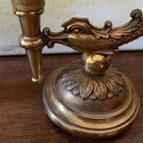 Bronze candlesticks lamp bases