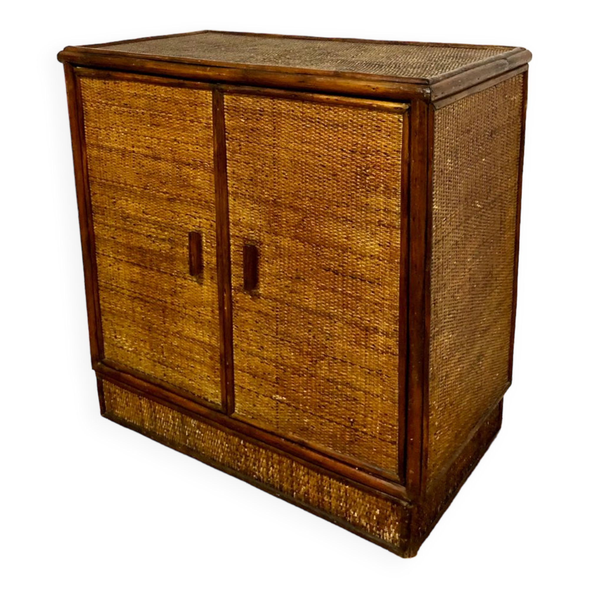 Vintage rattan sideboard