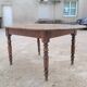 Oval Burgundy Farm Table in solid oak 19th