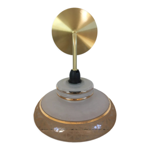 Applique globe vintage en verre