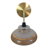 Vintage globe wall lamp in glass and brass base