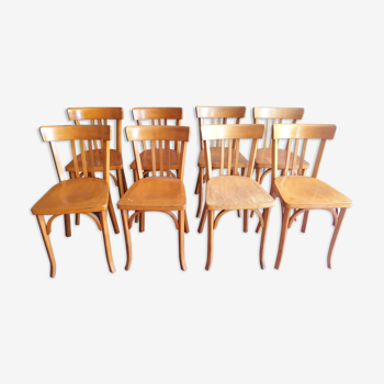 Lot 8 chaises de bistrot Baumann