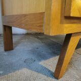 Vintage chest of drawers, compass legs, light wood