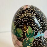 Vintage cloisonné enamelled eggs