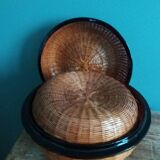 3 nesting baskets boxes in rattan or bamboo