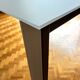 Table extensible Thin-K verre dépoli blanc