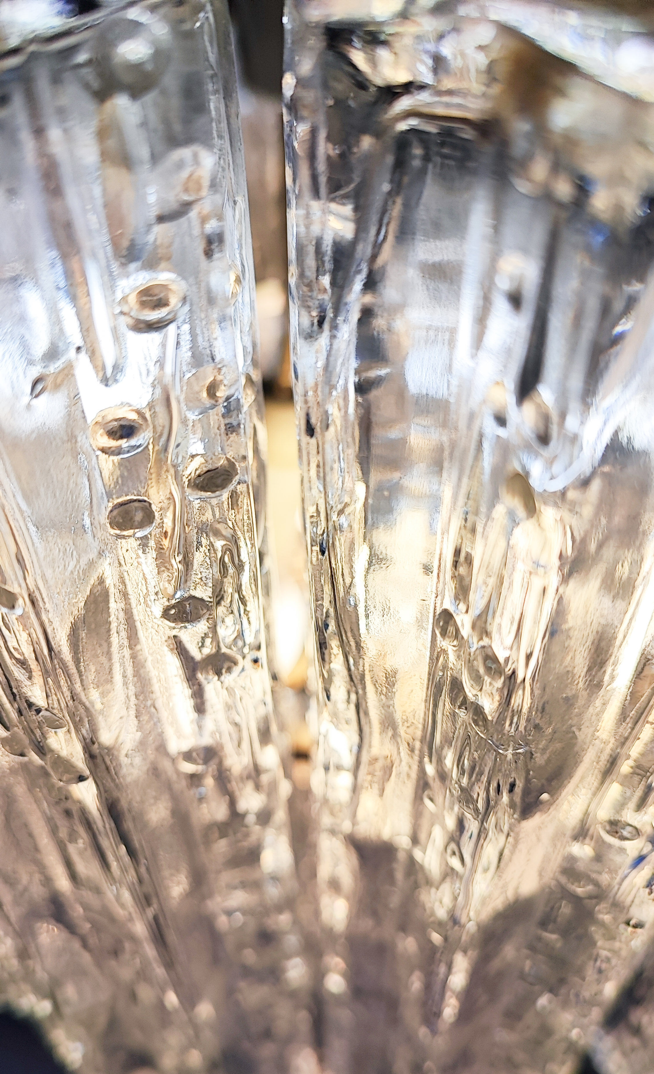 Chandelier Tube Tronchi in Murano Glass by Paolo Venini, 1970