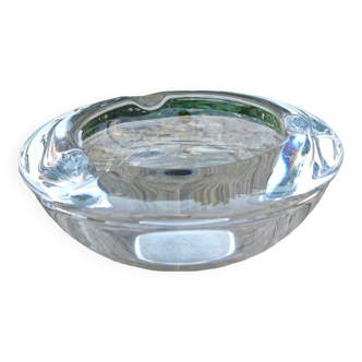 cendrier demi-sphère massif en verre transparent