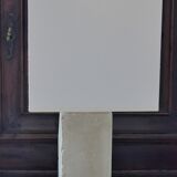 Sclupted stone lamp base with lampshade