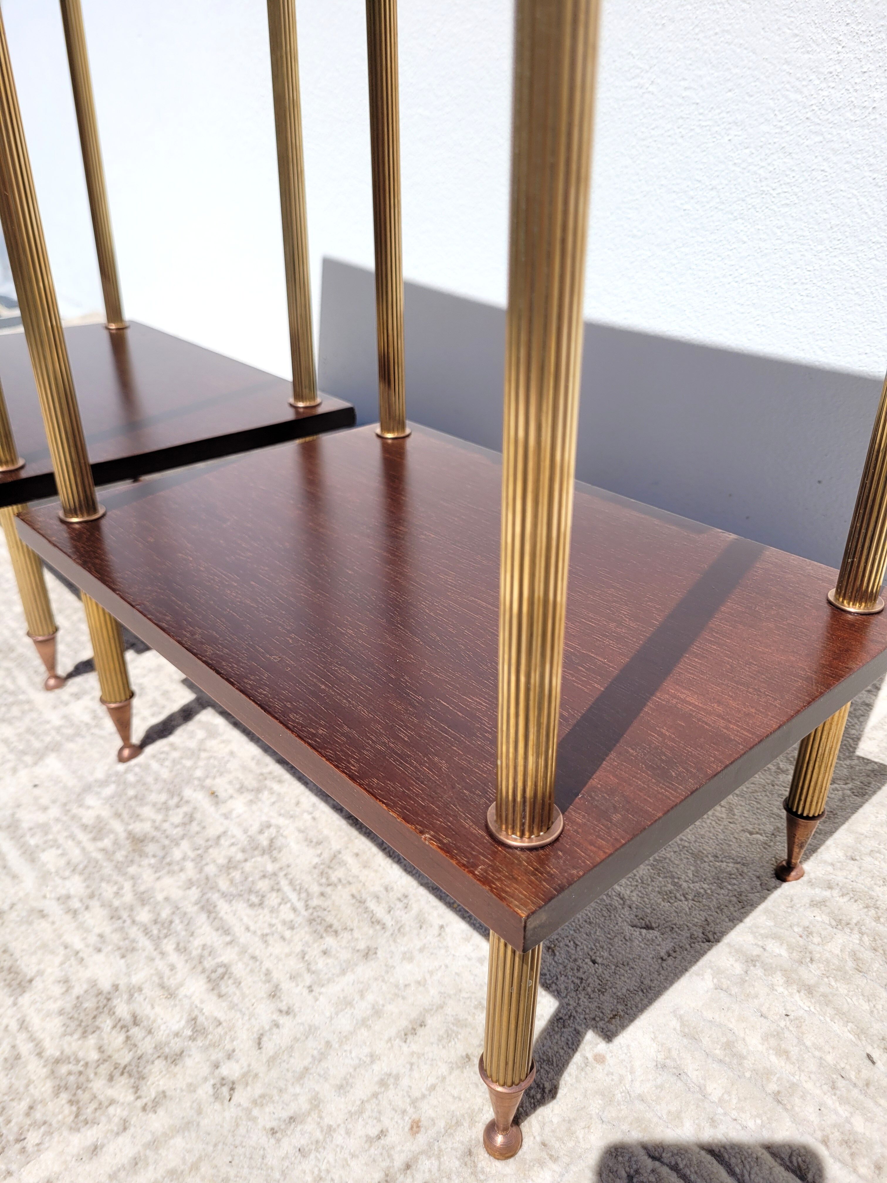 Pair bedside tables 1950