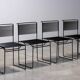 Set of four Spaghetti Fly Line chairs for Cmp Padova Italy 1970