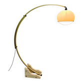 Lampada da terra vintage ad arco, années '70