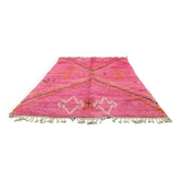 Incroyable tapis rose marocain, tapis Beni ourain   150/250cm