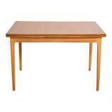 Vintage Scandinavian style dining table, side extensions