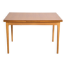 Vintage Scandinavian style dining table, side extensions