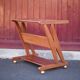 Wheeled service, wooden furniture