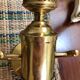 Pair of bronze wall lights