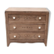 Art Deco chest of drawers in natural wood