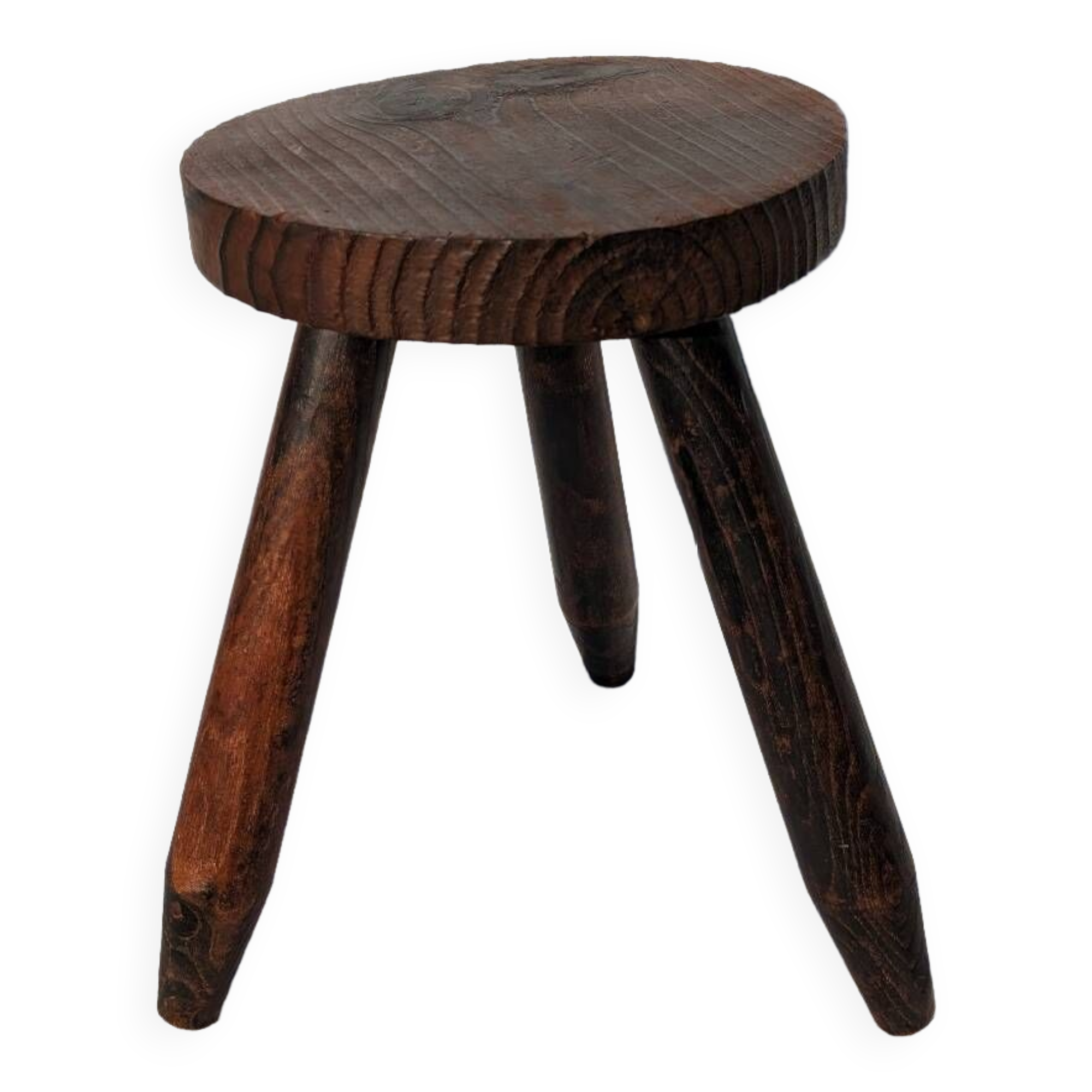 Wooden tripod stool