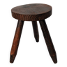 Wooden tripod stool