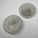Pair of old vintage round wall lamps