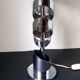 Vintage 70s design lamp in chrome metal