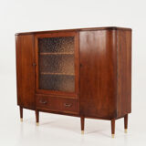 Walnut highboard 70's scandinavian design