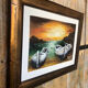 Painting oil antoine barques seaside + gilded wood frame #a220