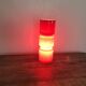 Lampe en verre rouge