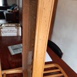 Piano bench end of empire style cane bed