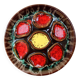 Vintage oyster plate in majolica ceramic, Vallauris style