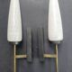 Pair of Lunel wall sconces from the 1950s.