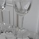 Set of 5 glasses of trompe l'oeil white wine bar 40s