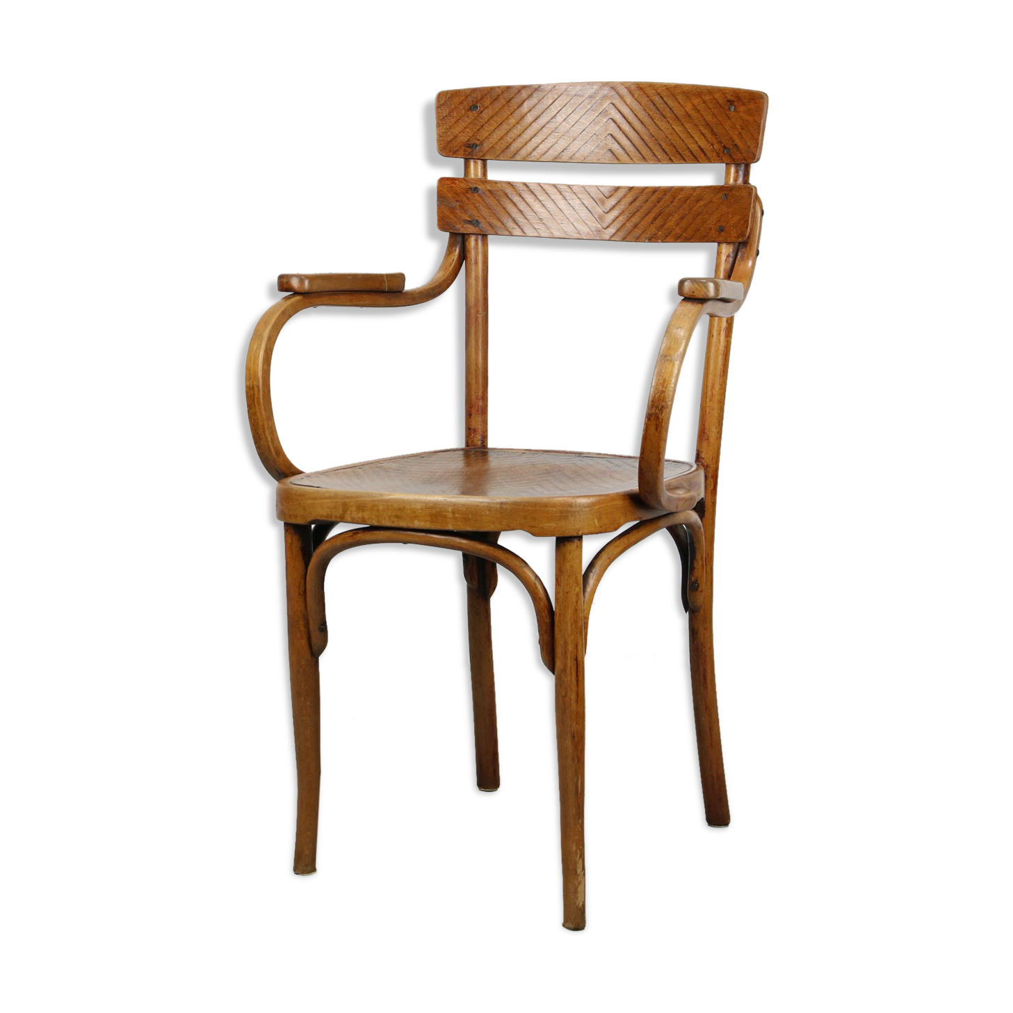 Antique bentwood armchair