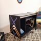 Meubles vinyles sur roulettes