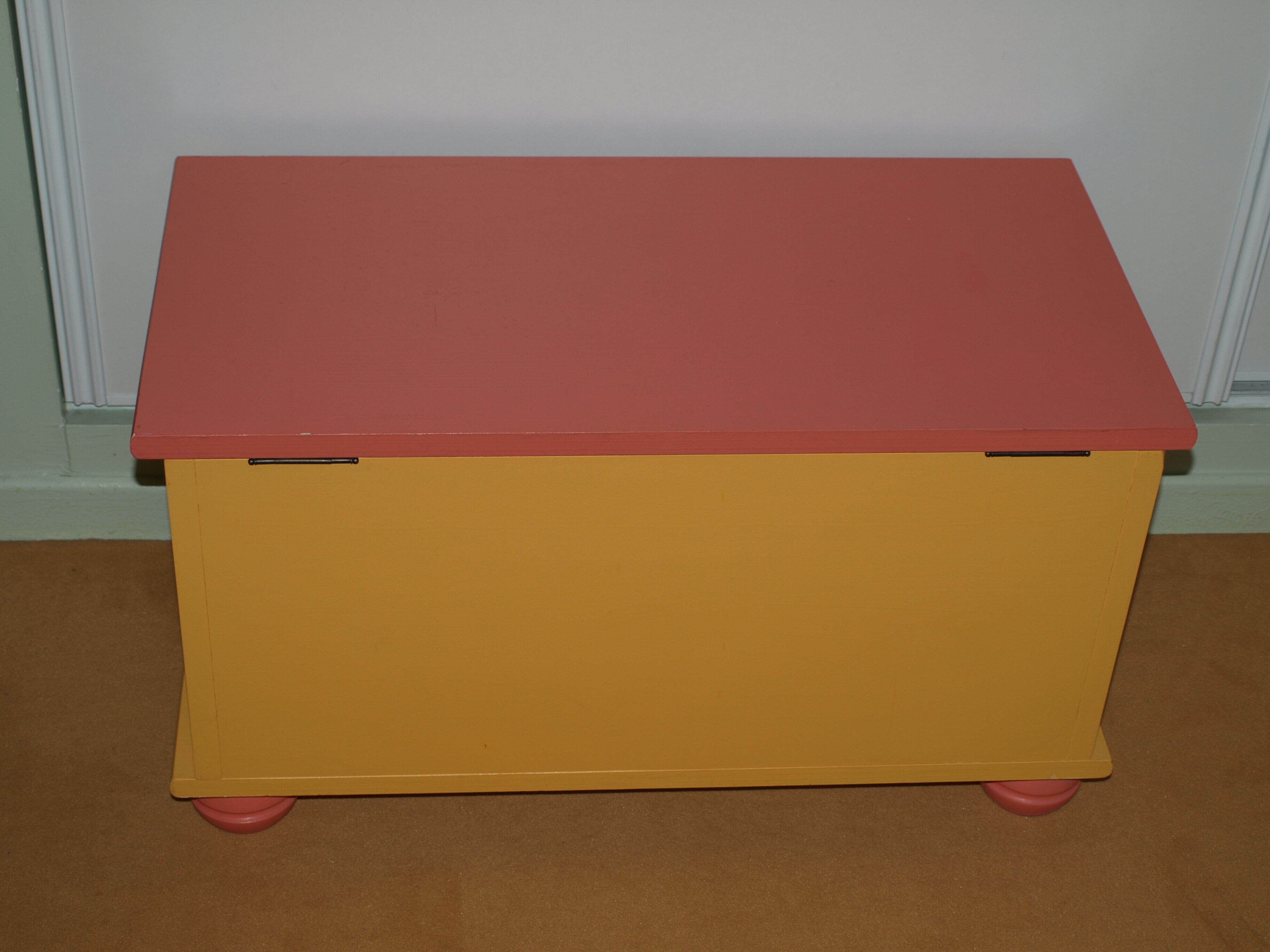Solid pine toy chest