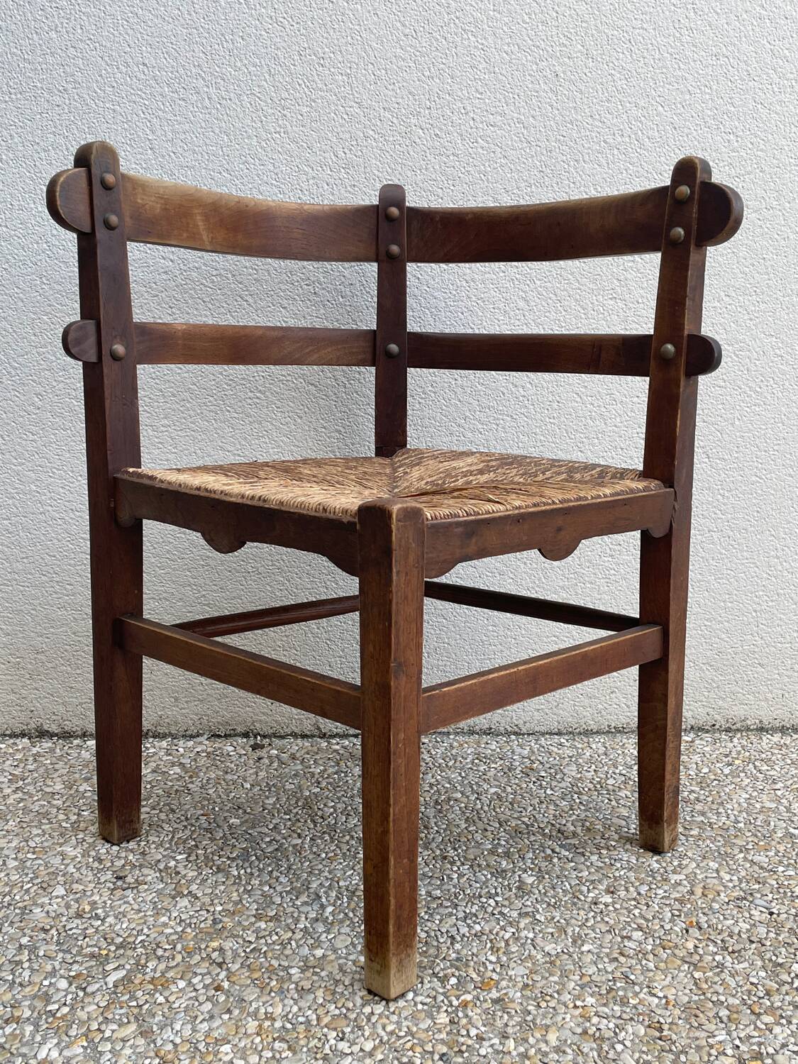 Vintage corner armchair